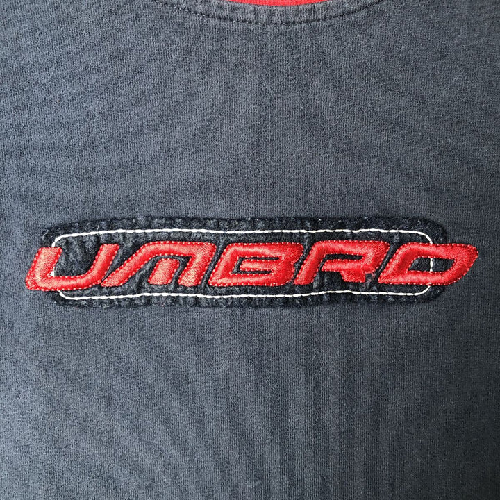90s-00'S Umbro Long Sleeve T-Shirt, Men's Size Medium cotton navy blue type Vintage Second Hand