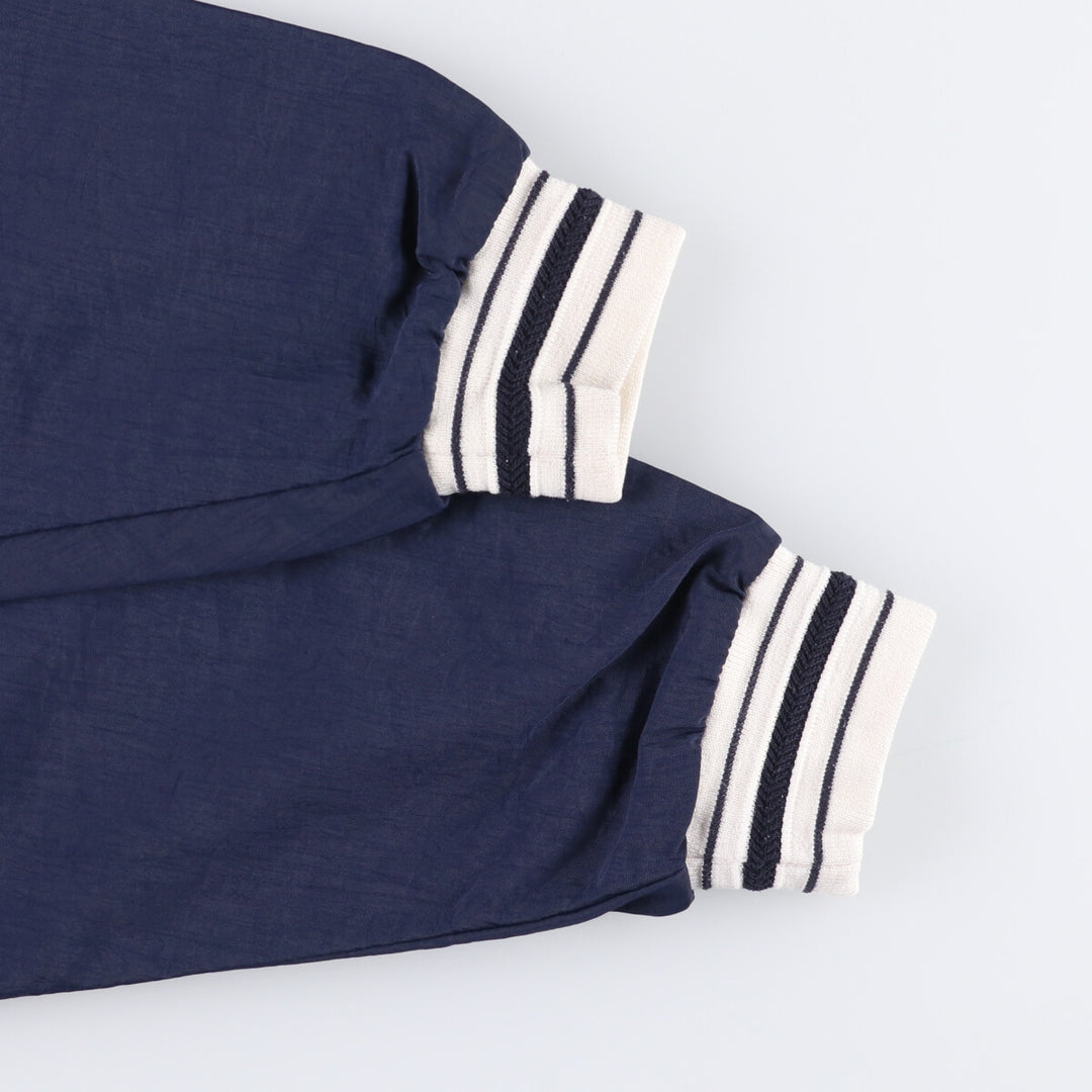 90s-00'S Champion V-neck nylon pullover, men's XL Polyurethane Coated Nylon navy blue type Vintage Second Hand