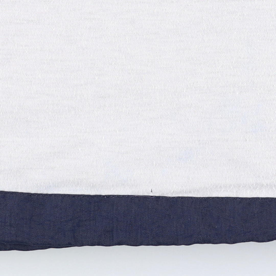 90s-00'S Champion V-neck nylon pullover, men's XL Polyurethane Coated Nylon navy blue type Vintage Second Hand