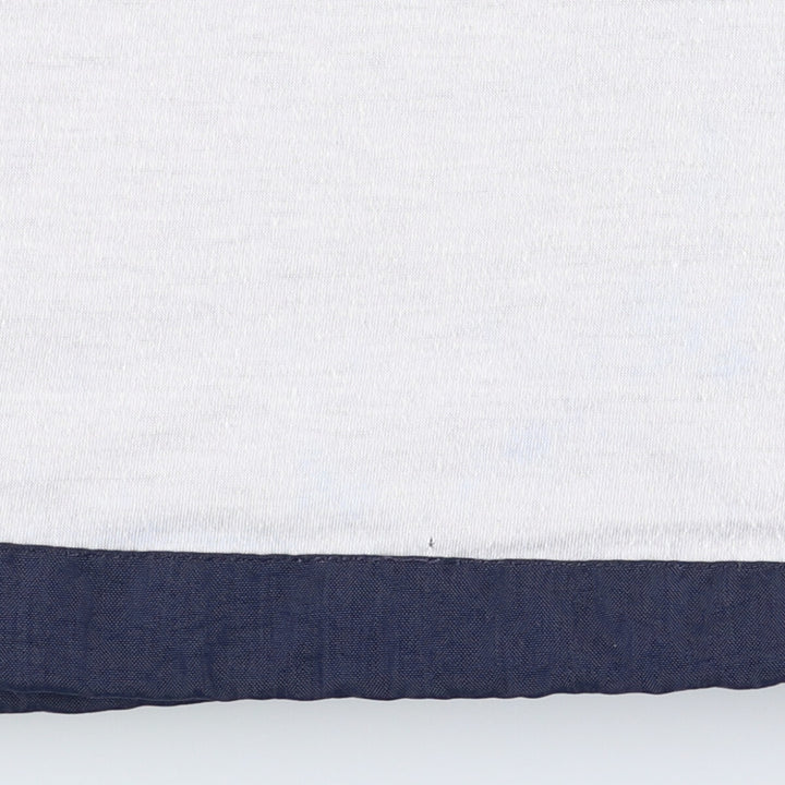 90s-00'S Champion V-neck nylon pullover, men's XL Polyurethane Coated Nylon navy blue type Vintage Second Hand
