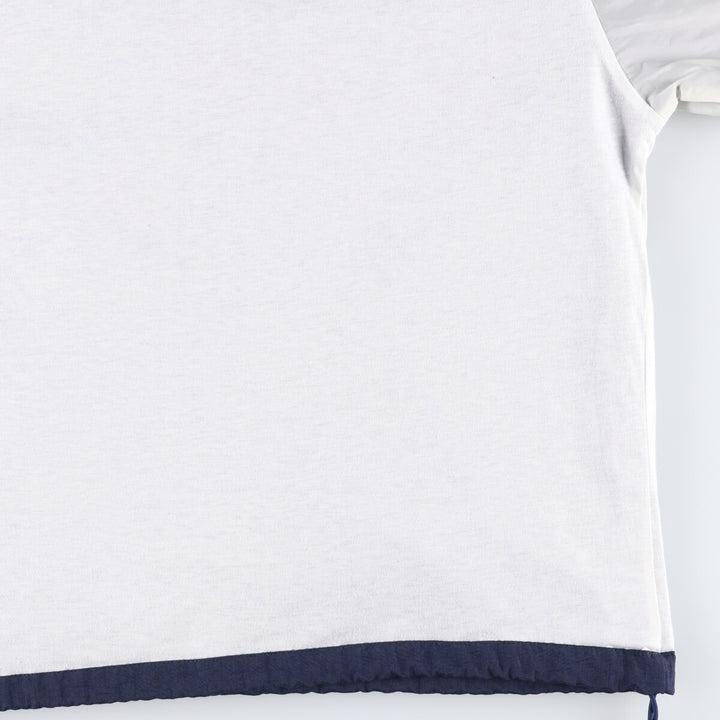90s-00'S Champion V-neck nylon pullover, men's XL Polyurethane Coated Nylon navy blue type Vintage Second Hand