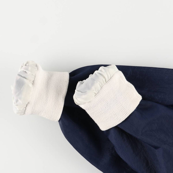 Champion V-neck college nylon pullover, men's size S Nylon navy blue type Vintage Second Hand