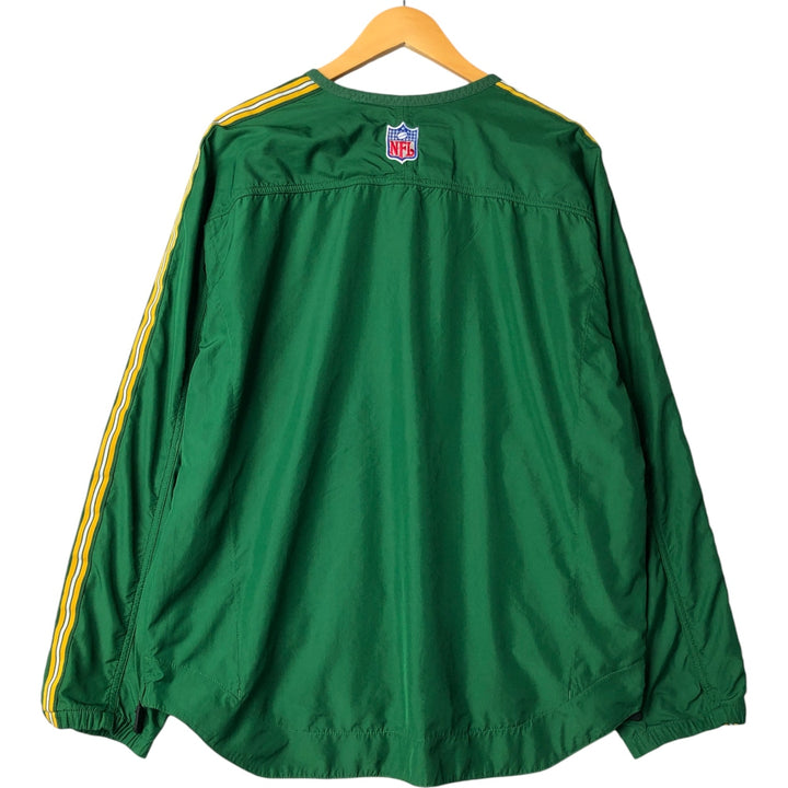 2000'S Nike Team NFL Green Bay Packers warm-up pullover, men's size L polyester green type Vintage Second Hand
