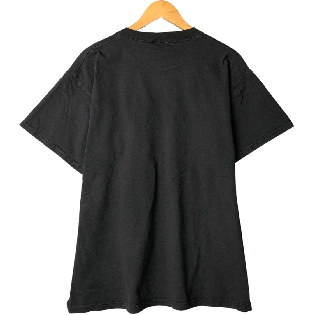 Vintage 90'S Delta message print T-shirt, size L, men's cotton black type Vintage Second Hand