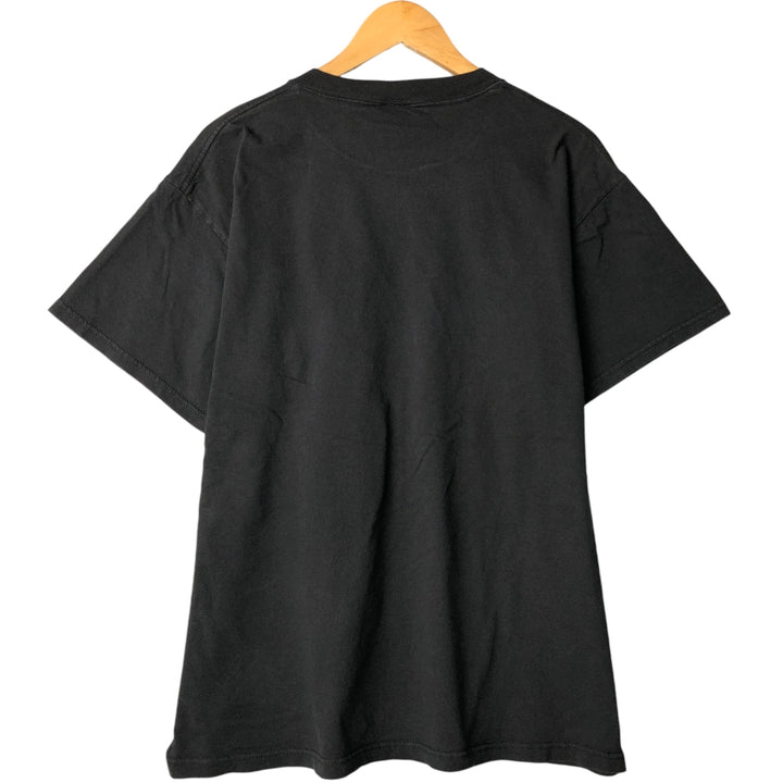 Vintage 90'S Delta message print T-shirt, size L, men's cotton black type Vintage Second Hand