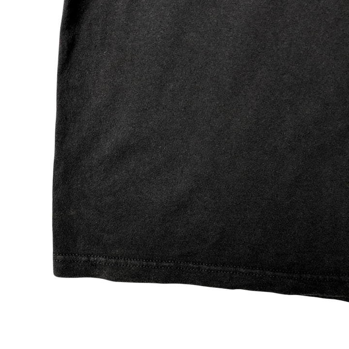 Vintage 90'S Delta message print T-shirt, size L, men's cotton black type Vintage Second Hand