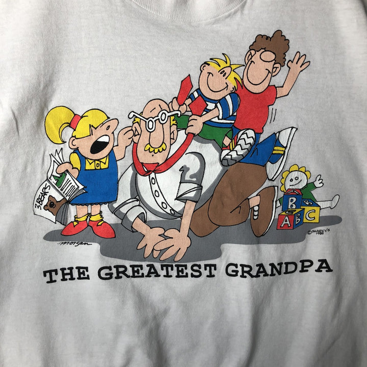 Vintage 1980'S Fruit of the Loom print T-shirt, Made in USA, Men's Size Medium cotton white type Vintage Second Hand