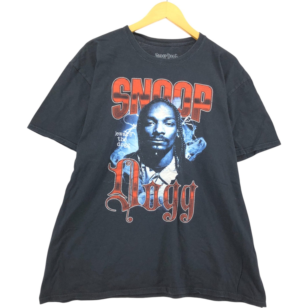 SNOOP DOGG Snoop Dogg Rap T-shirt Rap T Men's XXL cotton black type Vintage Second Hand