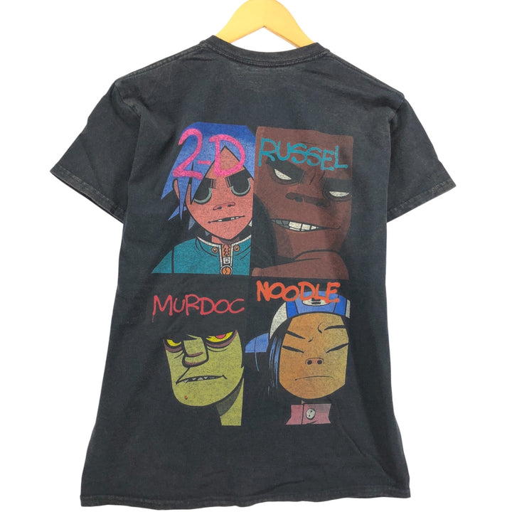 GORILLAZ Gorillaz Band T-shirt Band T Men's S size unclear black type Vintage Second Hand