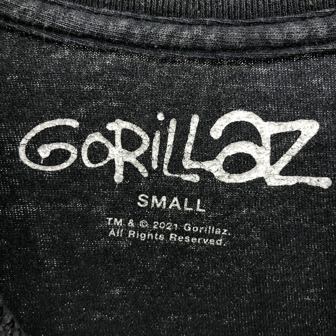 GORILLAZ Gorillaz Band T-shirt Band T Men's S size unclear black type Vintage Second Hand