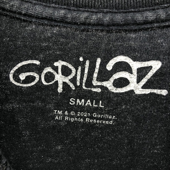 GORILLAZ Gorillaz Band T-shirt Band T Men's S size unclear black type Vintage Second Hand