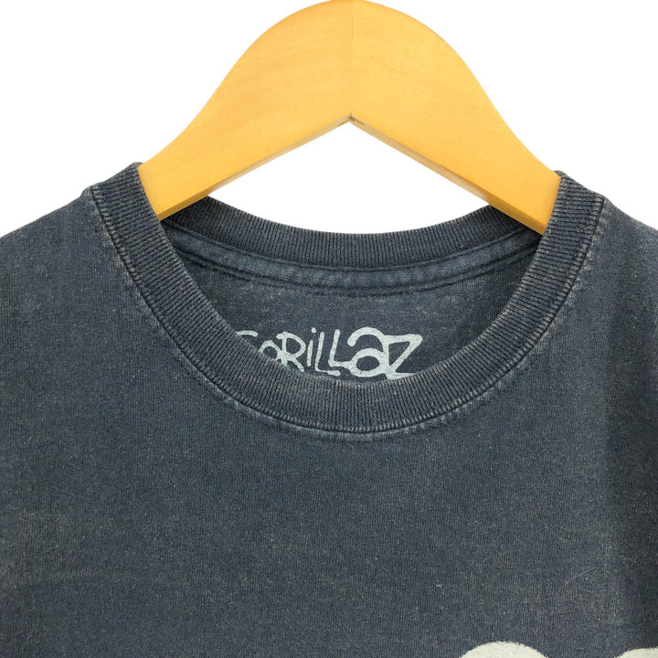 GORILLAZ Gorillaz Band T-shirt Band T Men's S size unclear black type Vintage Second Hand