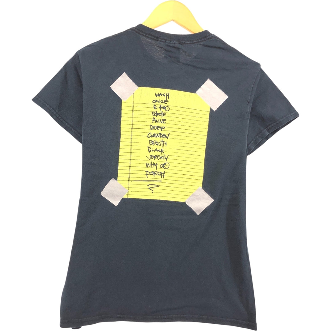 Gildan Pearl Jam Band T-Shirt, Men's Size Small cotton black type Vintage Second Hand