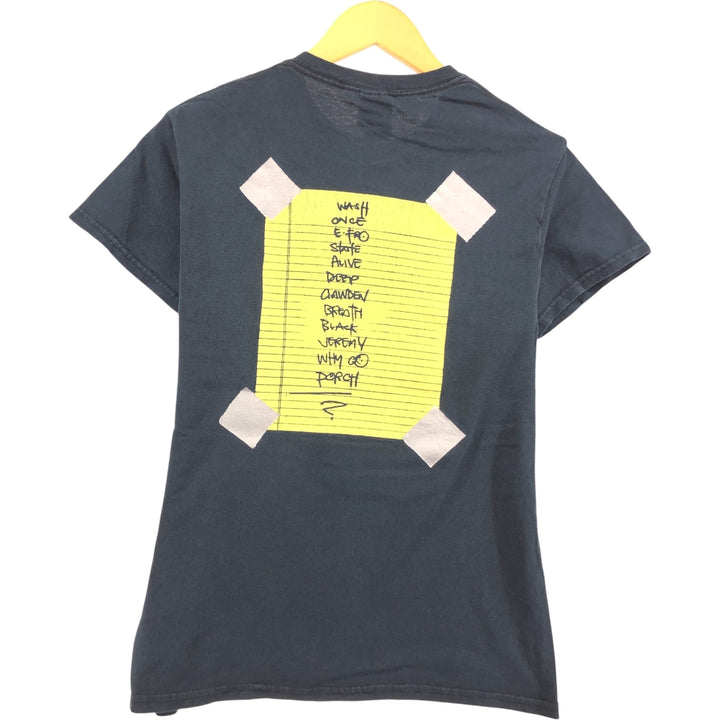 Gildan Pearl Jam Band T-Shirt, Men's Size Small cotton black type Vintage Second Hand