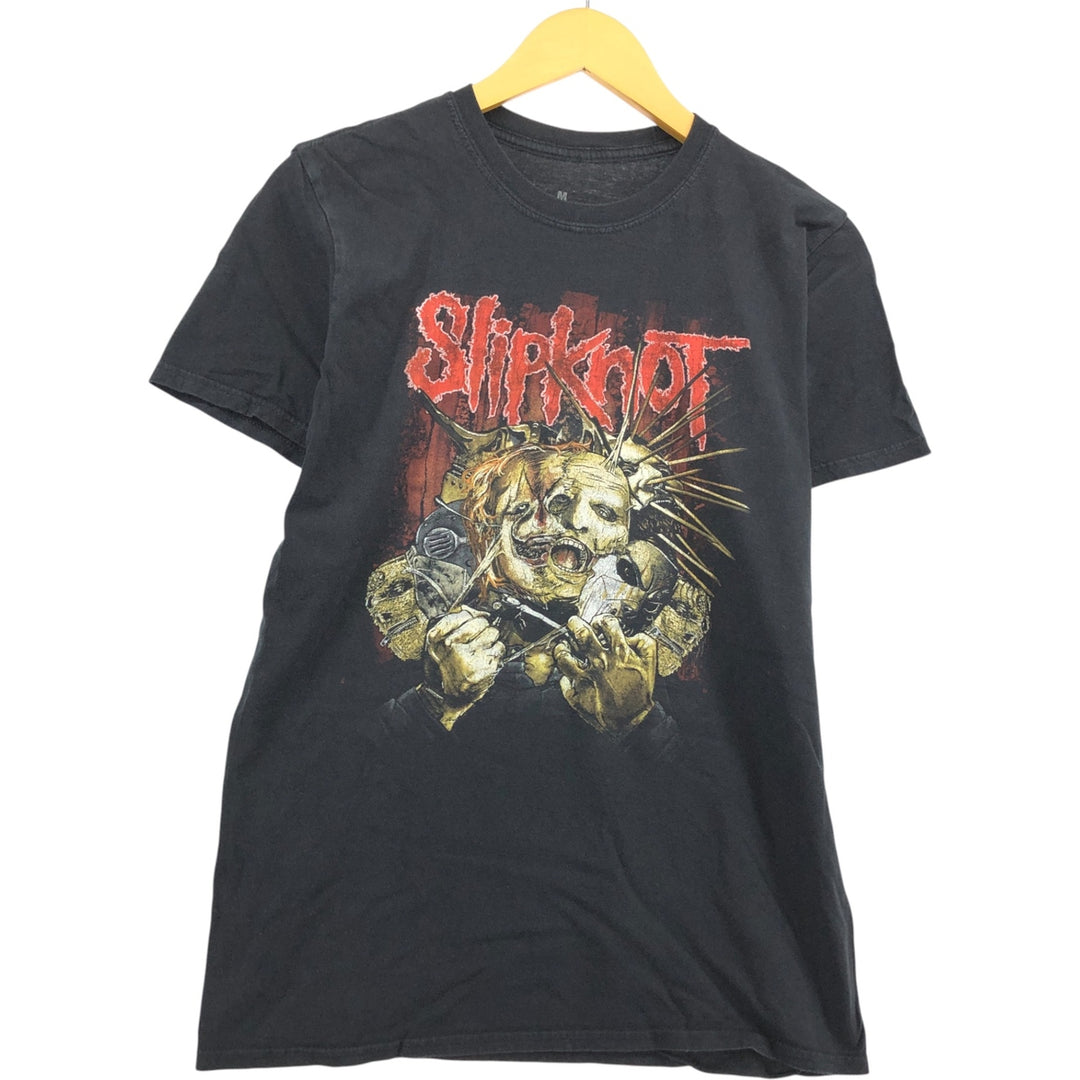 Slipknot Band T-shirt, Band T, Men's M size cotton black type Vintage Second Hand