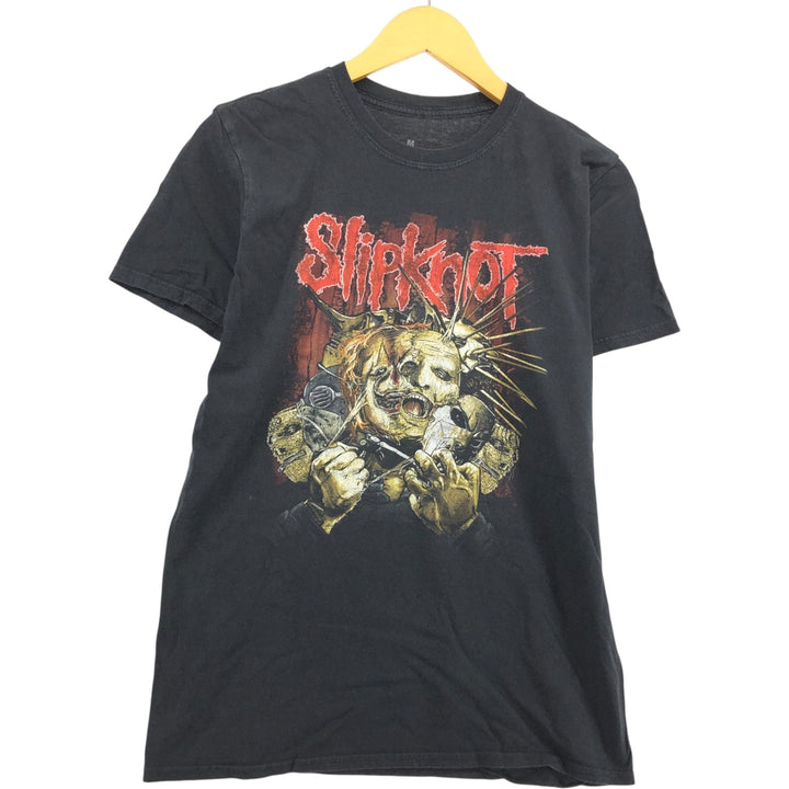 Slipknot Band T-shirt, Band T, Men's M size cotton black type Vintage Second Hand