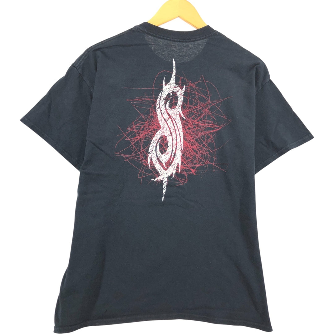 Slipknot Band T-shirt, Band T, Men's L size cotton black type Vintage Second Hand