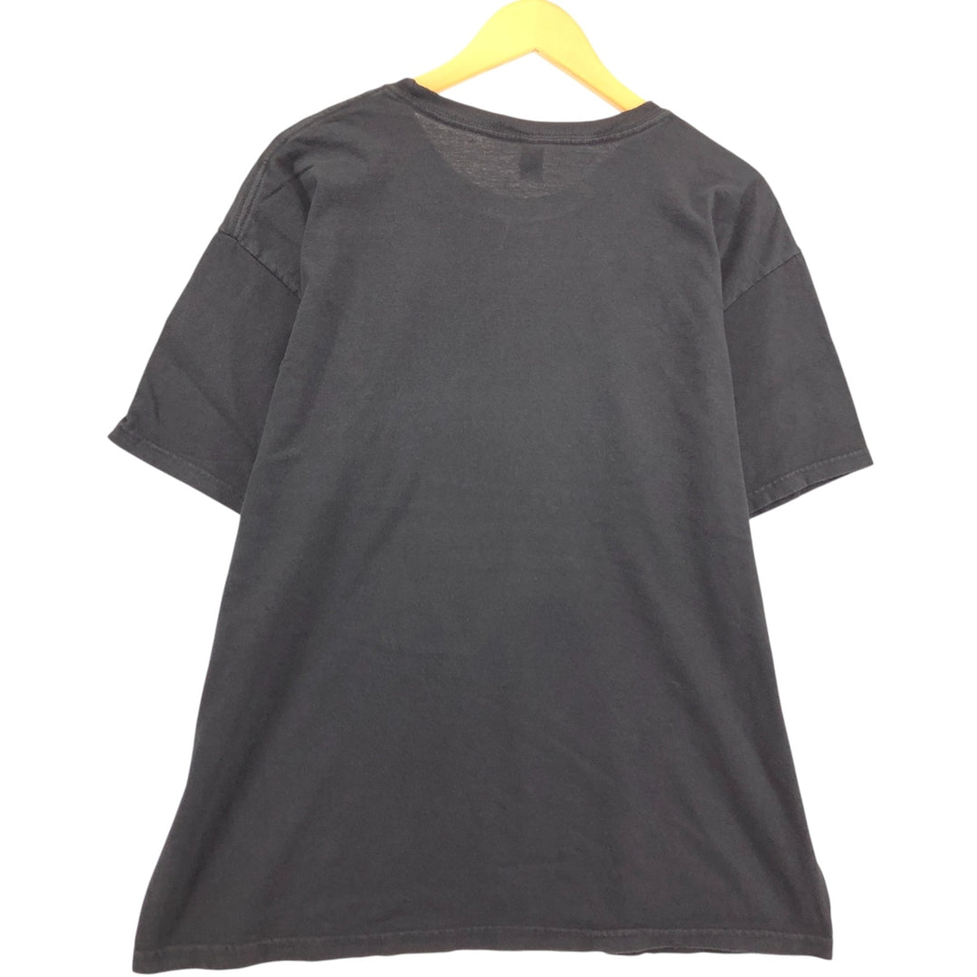 M AND O gold NIPSEY HUSSLE rap T-shirt, men's XL cotton black type Vintage Second Hand