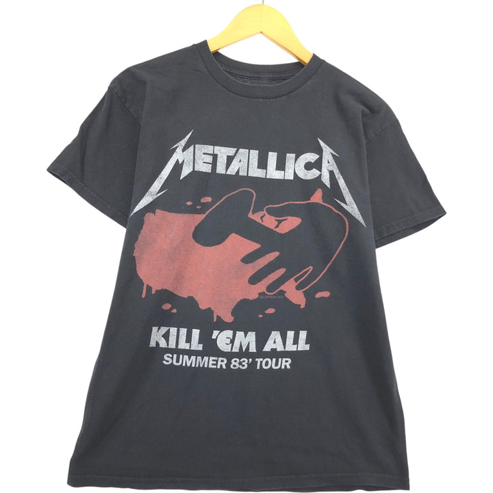 Metallica Band T-shirt, Band T, Men's M size cotton black type Vintage Second Hand
