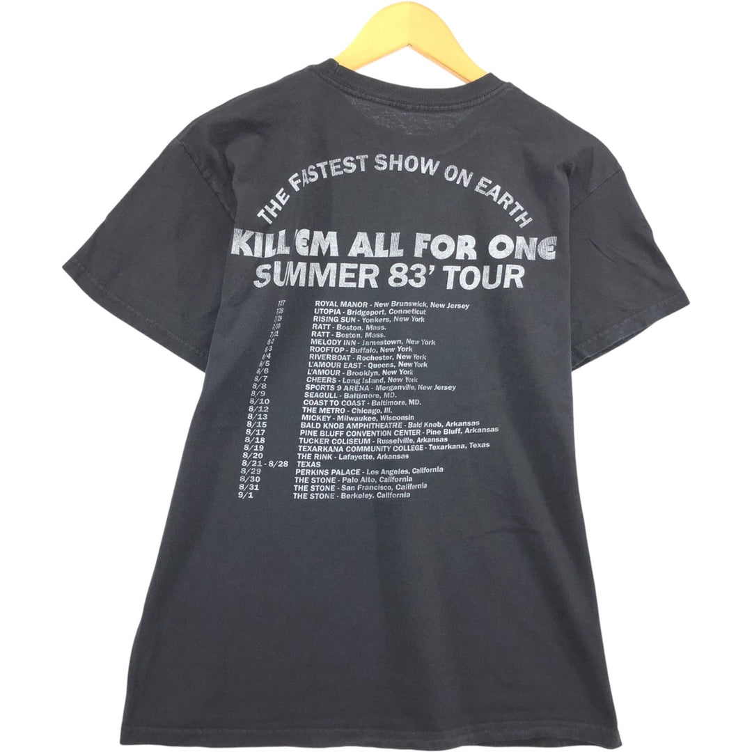 Metallica Band T-shirt, Band T, Men's M size cotton black type Vintage Second Hand