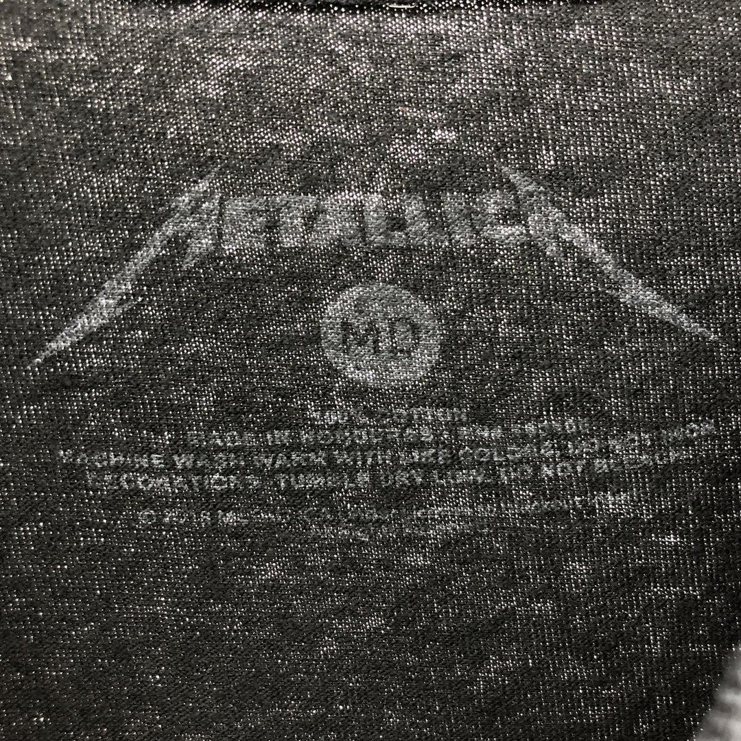 Metallica Band T-shirt, Band T, Men's M size cotton black type Vintage Second Hand