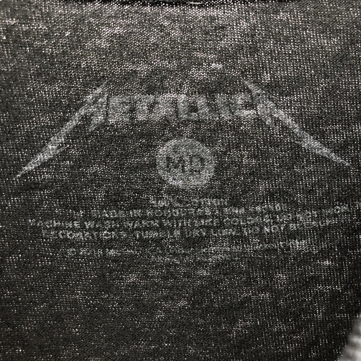 Metallica Band T-shirt, Band T, Men's M size cotton black type Vintage Second Hand