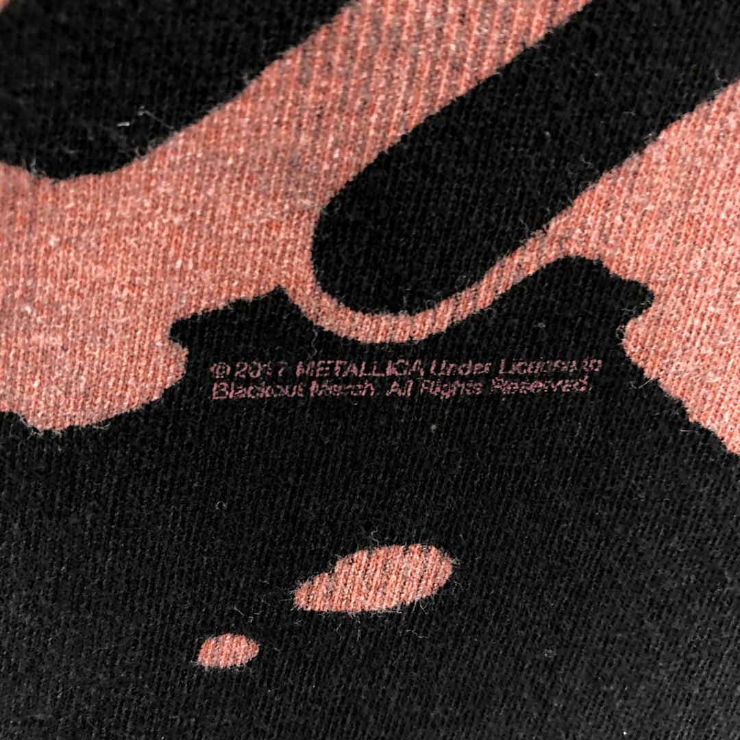 Metallica Band T-shirt, Band T, Men's M size cotton black type Vintage Second Hand