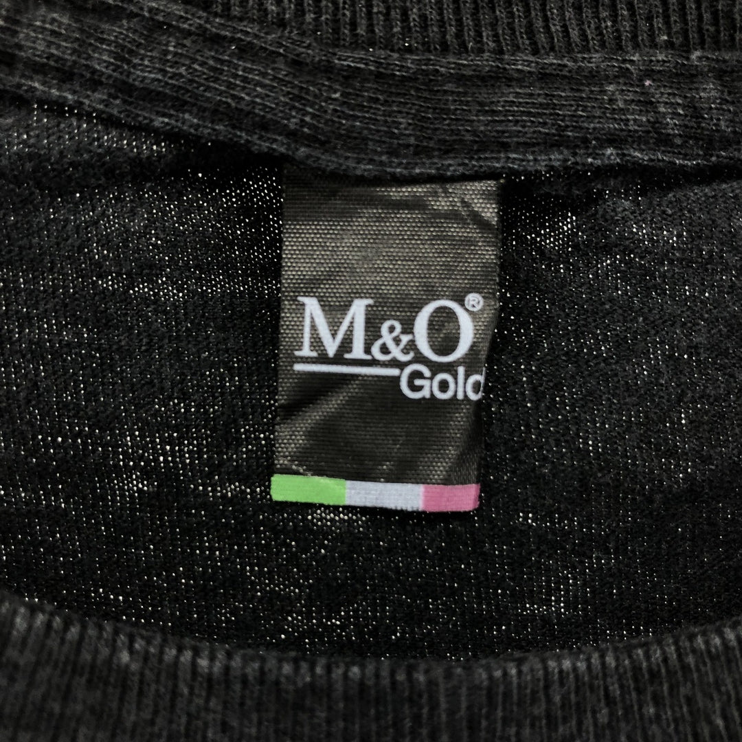 M AND O gold NIPSEY HUSSLE rap T-shirt, men's size S cotton black type Vintage Second Hand