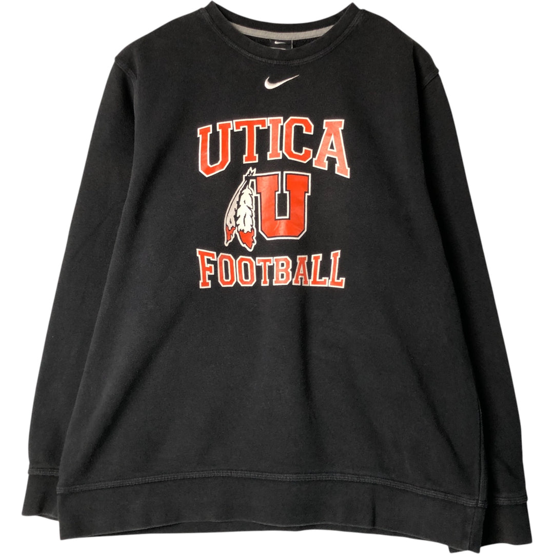 Nike College Sweatshirt, Men's XL cotton black type Vintage Second Hand