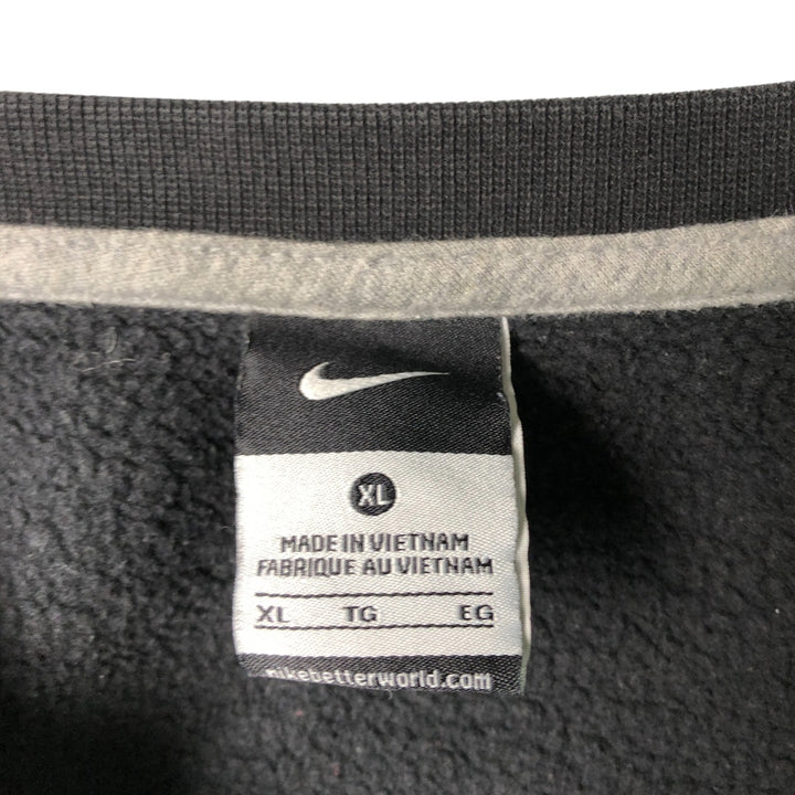 Nike College Sweatshirt, Men's XL cotton black type Vintage Second Hand