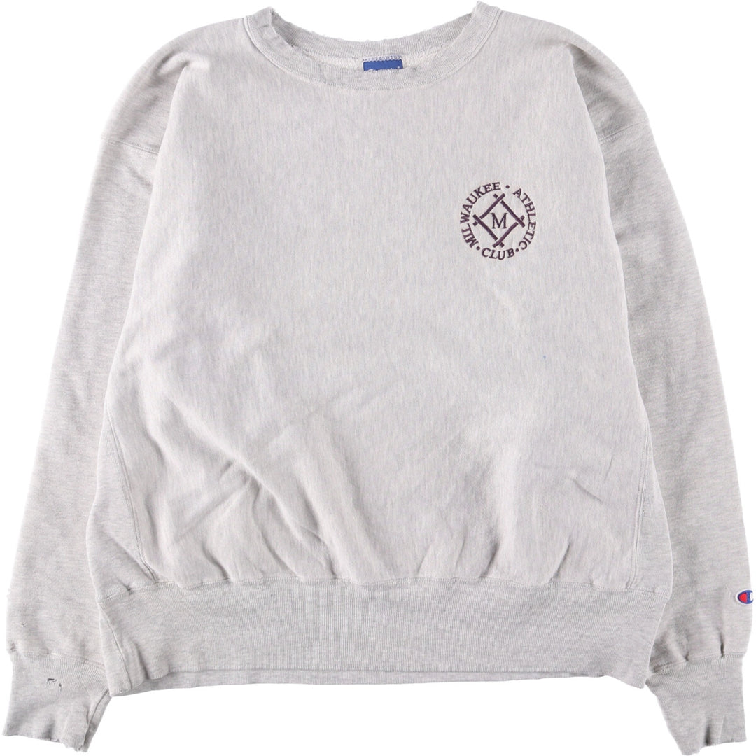Champion REVERSE WEAVE Reverse Weave One-Point Logo Sweatshirt, Men's XL cotton gray type Vintage Second Hand