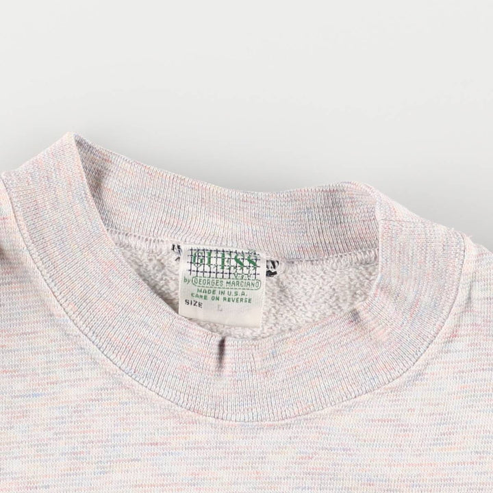 Vintage 90'S Guess by Georges Marciano one-point logo sweatshirt, made in the USA, size L, men's cotton gray type Vintage Second Hand