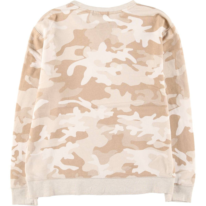 Ralph Lauren POLO RALPH LAUREN Camouflage Pattern Sweatshirt, Men's Size M cotton Beige type Vintage Second Hand