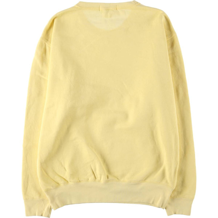Ralph Lauren POLO by Ralph Lauren One Point Logo Sweatshirt Trainer Men's M size cotton lemon yellow Vintage Second Hand