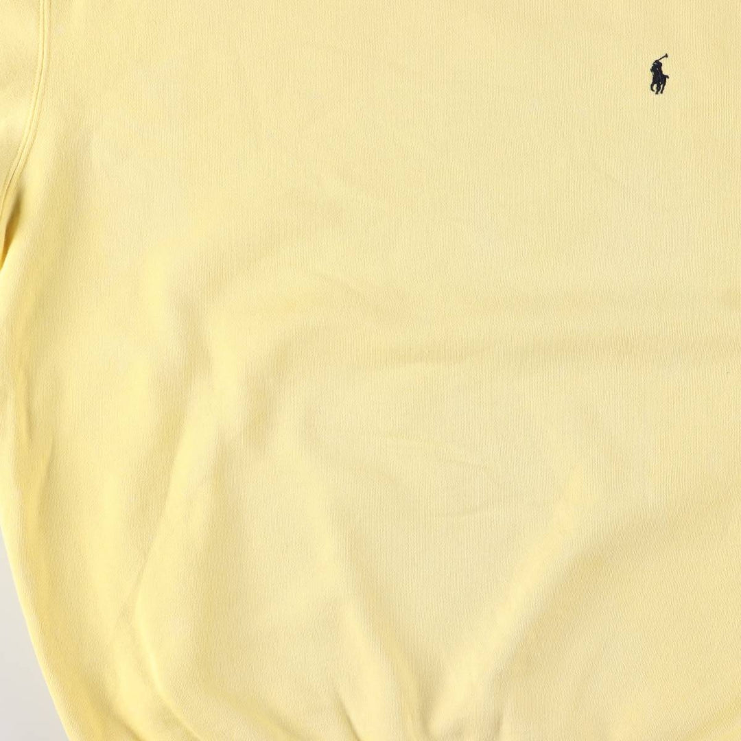 Ralph Lauren POLO by Ralph Lauren One Point Logo Sweatshirt Trainer Men's M size cotton lemon yellow Vintage Second Hand