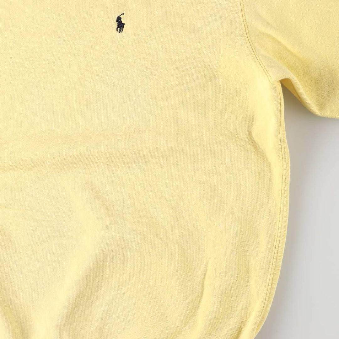 Ralph Lauren POLO by Ralph Lauren One Point Logo Sweatshirt Trainer Men's M size cotton lemon yellow Vintage Second Hand
