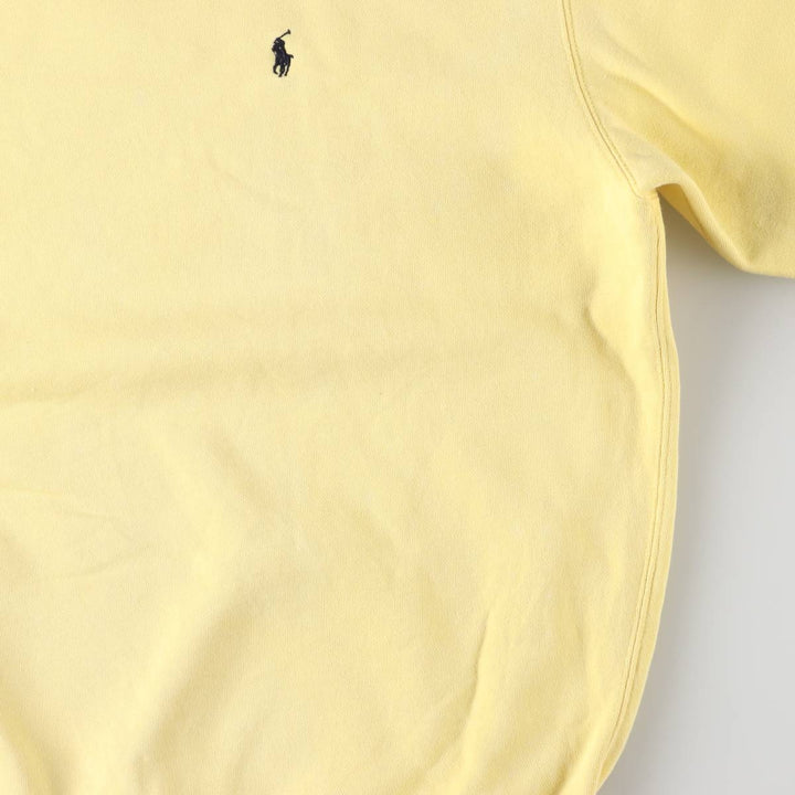 Ralph Lauren POLO by Ralph Lauren One Point Logo Sweatshirt Trainer Men's M size cotton lemon yellow Vintage Second Hand