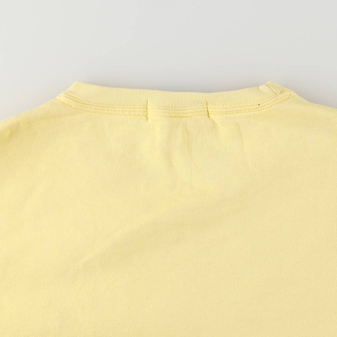 Ralph Lauren POLO by Ralph Lauren One Point Logo Sweatshirt Trainer Men's M size cotton lemon yellow Vintage Second Hand