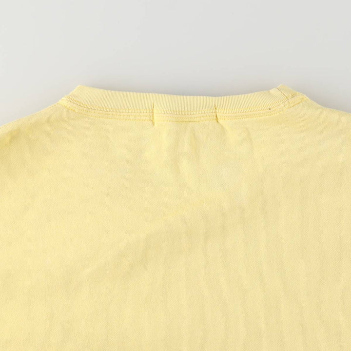 Ralph Lauren POLO by Ralph Lauren One Point Logo Sweatshirt Trainer Men's M size cotton lemon yellow Vintage Second Hand