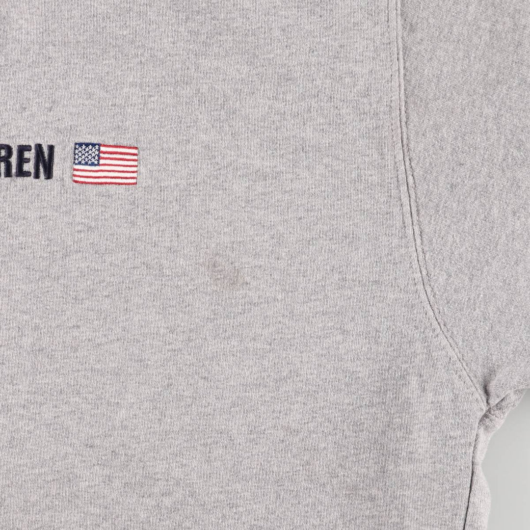 Ralph Lauren CHAPS logo sweatshirt, men's size L cotton gray type Vintage Second Hand