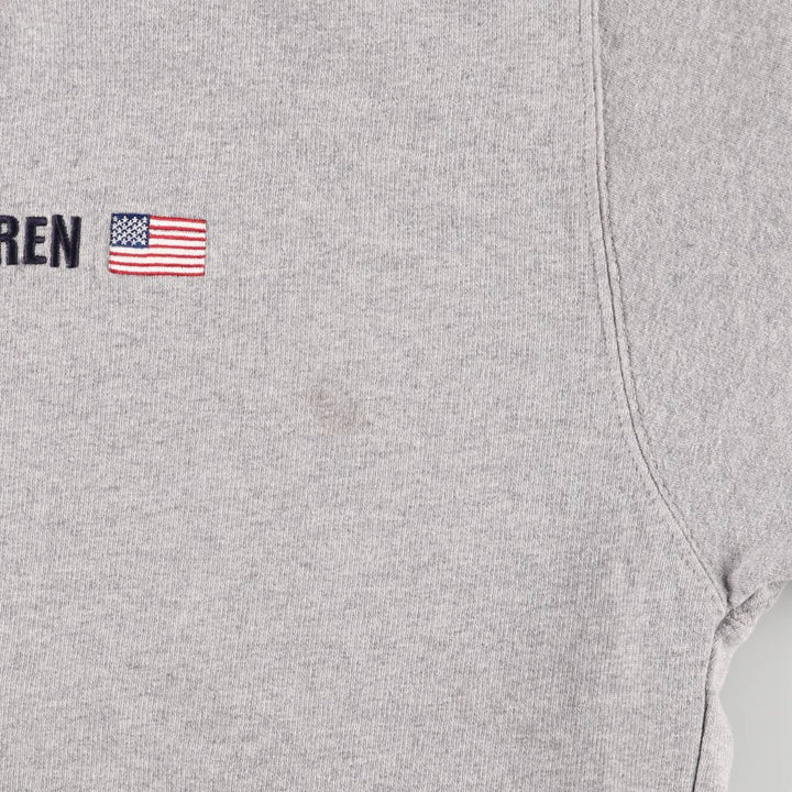 Ralph Lauren CHAPS logo sweatshirt, men's size L cotton gray type Vintage Second Hand