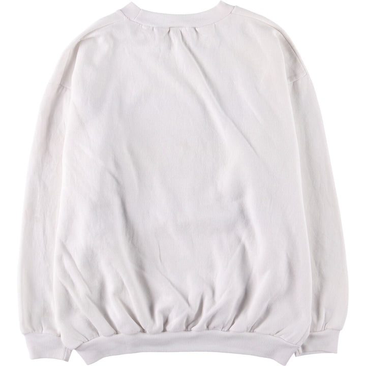 NEWS BREAKERS Printed Sweatshirt, Men's XL cotton white type Vintage Second Hand