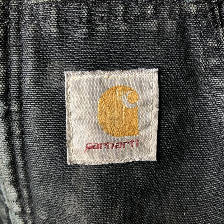 00'S Carhartt Active Jacket, Padded Duck Full Zip Hoodie, Men's XXL cotton black type Vintage Second Hand