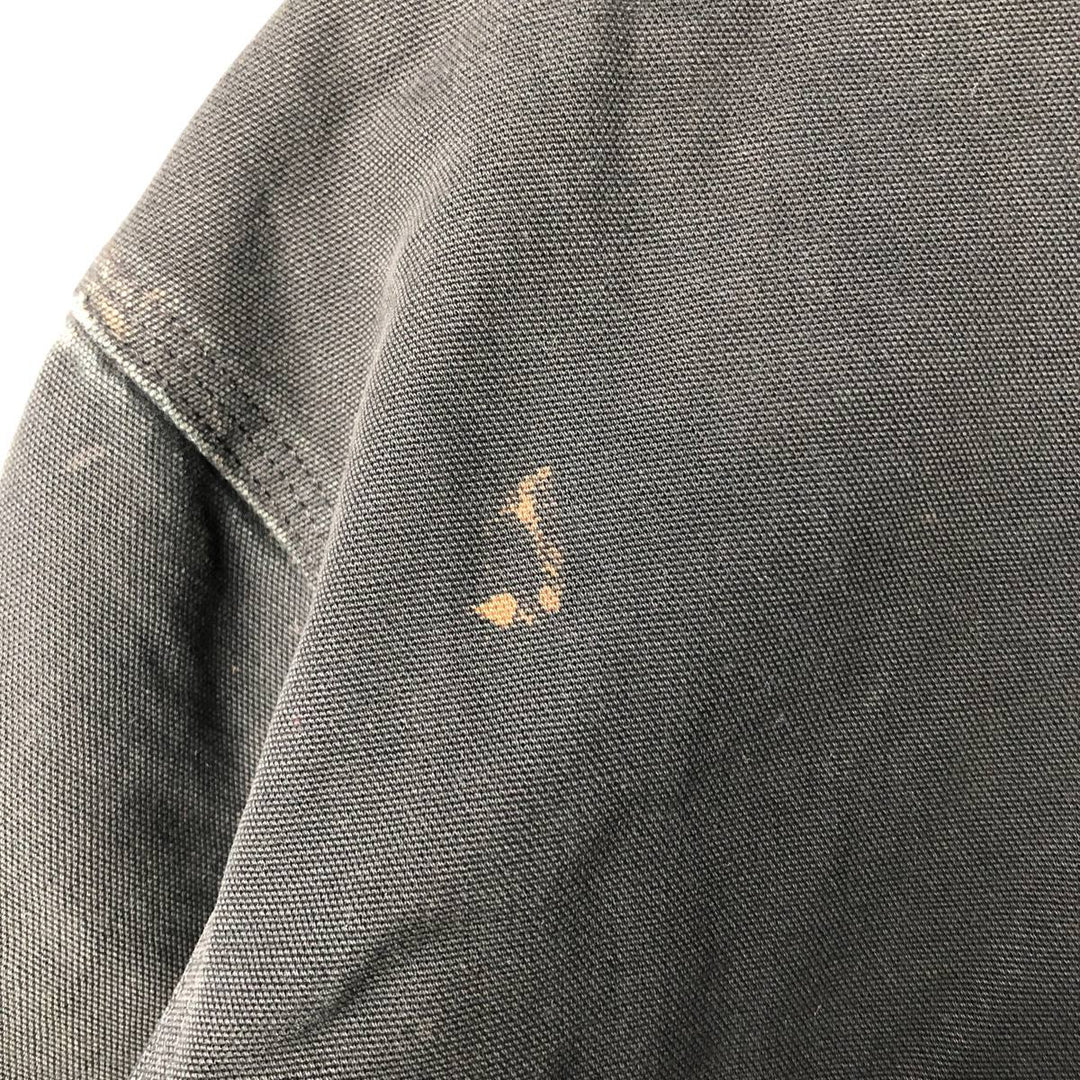 00'S Carhartt Active Jacket, Padded Duck Full Zip Hoodie, Men's XXL cotton black type Vintage Second Hand