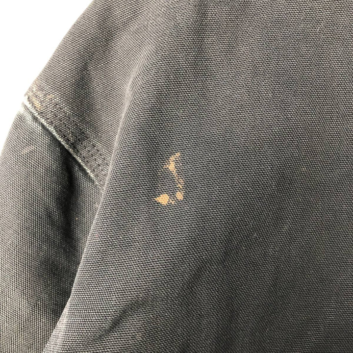 00'S Carhartt Active Jacket, Padded Duck Full Zip Hoodie, Men's XXL cotton black type Vintage Second Hand