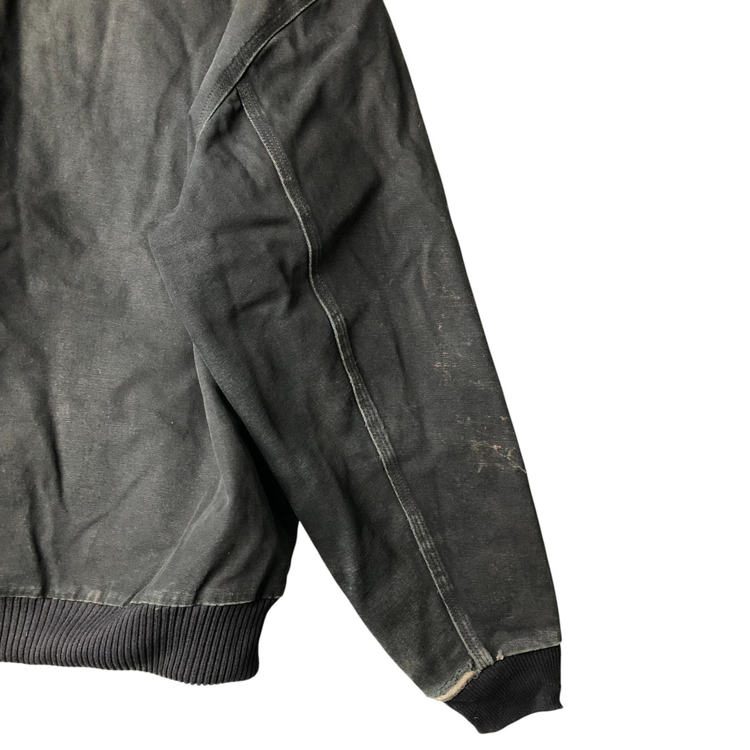00'S Carhartt Active Jacket, Padded Duck Full Zip Hoodie, Men's XXL cotton black type Vintage Second Hand