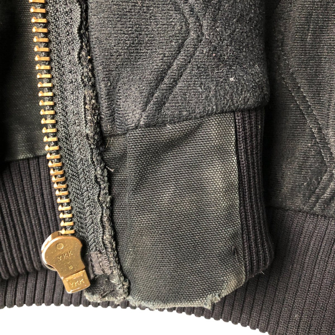 00'S Carhartt Active Jacket, Padded Duck Full Zip Hoodie, Men's XXL cotton black type Vintage Second Hand