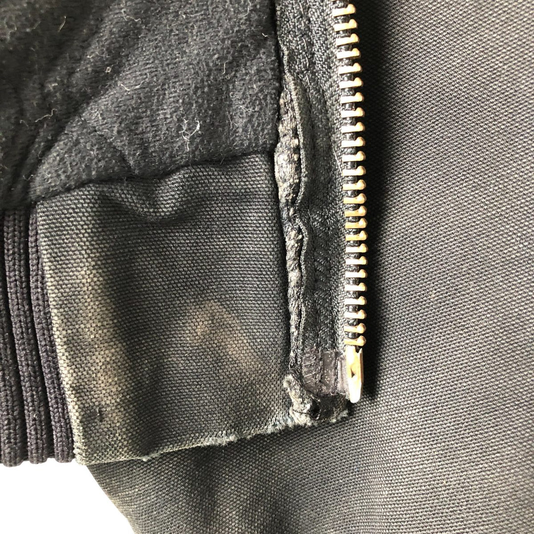 00'S Carhartt Active Jacket, Padded Duck Full Zip Hoodie, Men's XXL cotton black type Vintage Second Hand