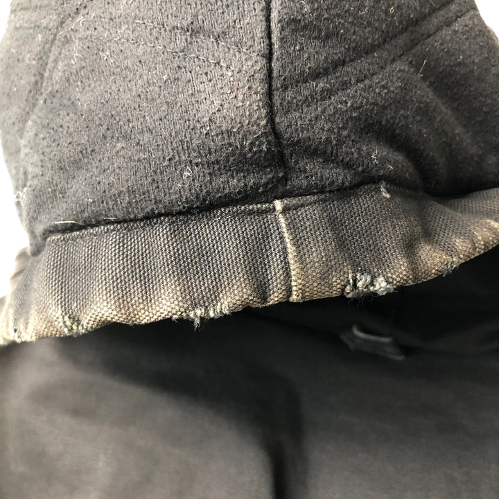 00'S Carhartt Active Jacket, Padded Duck Full Zip Hoodie, Men's XXL cotton black type Vintage Second Hand