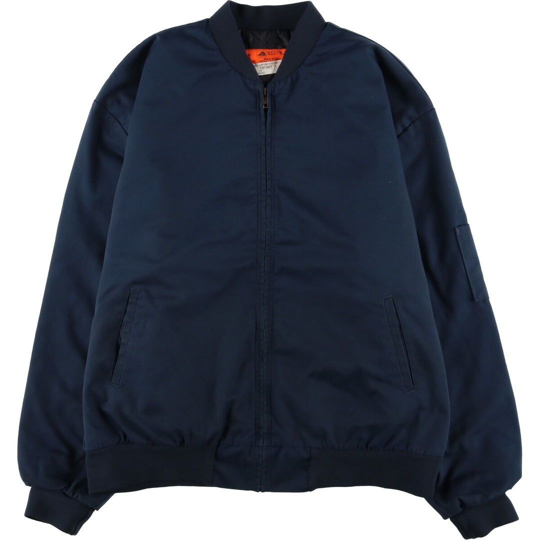 90'S Red Kap padded work jacket, men's size XL, vintage unclear navy blue type Vintage Second Hand